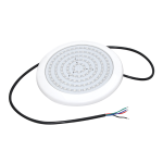 LED пластмасов осветител за басейн 20W RGB 110° IP68 12V DC Ø210x20 мм