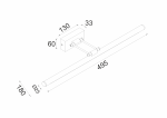 LED стенна лампа 12 W 3000 K 780 лм черно метална IP44 50x6x19 см RIO - Image 2