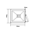 Бял LED SMD прожектор IP66 10W 6000K 880 лм 230V Ra80 - Image 2