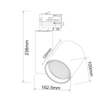 Бяла LED релсова светлина 30W 4000K 38° 2800 лм 230V Ra80 - Image 2