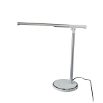 Настолна LED лампа 7W сребристо-бяла DEGAS CCT 3000-6500K 300 лм димируема с touch и USB