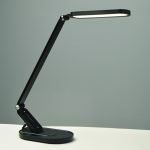 Настолна LED лампа Fritz 10W 800 лм черна CCT+димер+тач+USB