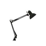 Настолна лампа E27 1x40W с клещи черна Penna