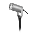 Сив спот осветител GU10 макс. 3W LED IP65 с градински шип