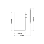 Стенен външен осветител One Beam бял PP GU10 макс. 3W LED IP65 - Image 2