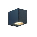 GU10 стенен осветител пластмасов тъмносив IP65 230V AC макс. 3W LED