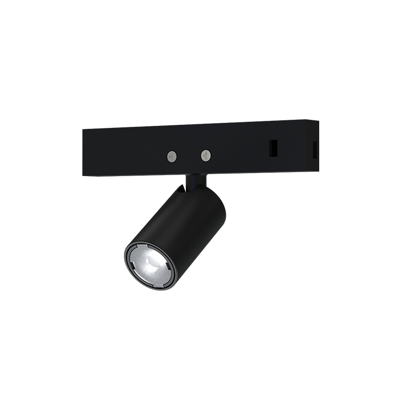 THUBE130B Мини черен магнитен спот 24V DC 1W 3000K 80 лм 24° CRI90 Φ12x22(38) мм - Image 1