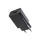 Черен USB адаптер 230 VAC (0.45 A) / 5 VDC (1 A)
