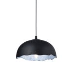 Висяща лампа Netto  1xE27 черен/сребърен глина Φ25x120 см