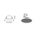 LED спот IP65 бял квадратен 5W 3000K 230V AC 400 лм 120° Ra80 - Image 2