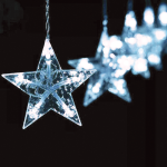 LED ледени висулки "Star Icicle" 100 студено бели LED, 30/50 см, IP44, 3 м кабел