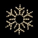 LED мотиф 'Снежинка' с 144 LED, 6 м двуожична фототръба, топло бяло, IP44