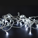 300 LED струнни светлини (на 5 см), студено бели, 15 м, IP44, 8 функции, адаптер 31V DC