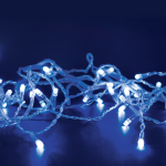 300 LED стринг светлини (на 5 см), сини, 15 м, 8 функции, IP44, адаптер 31V DC