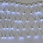 LED мрежова светлина 50 LED студено бяло 55x80 см IP44 с 24VDC адаптер
