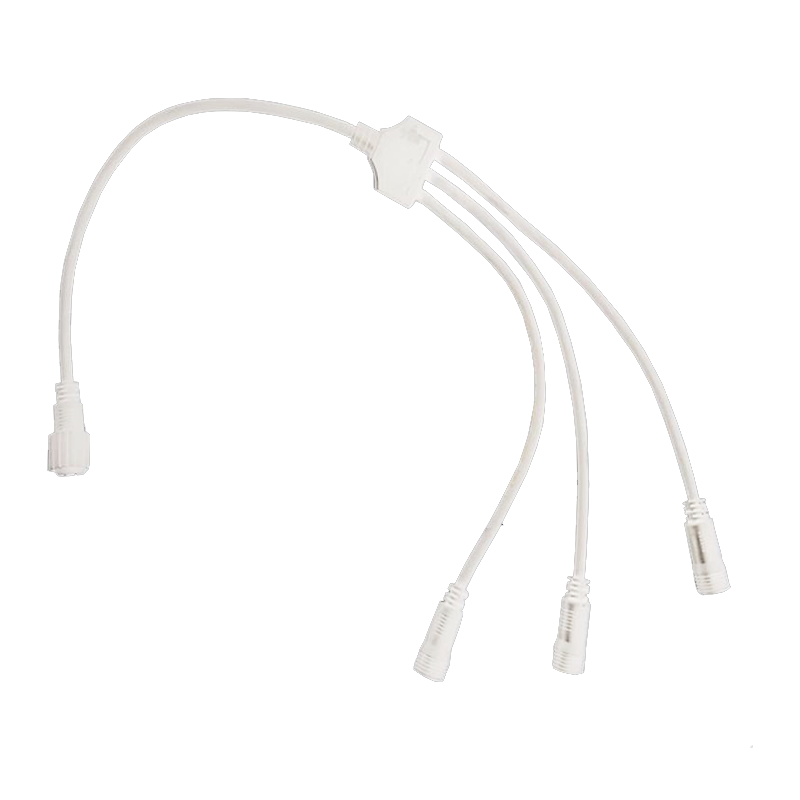XCONR3OUTW Бял кабелен конектор за Motif 2-жична светлинна тръба (1 към 3), IP44, 0.5 м - Image 1