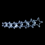 7 Stars 144 LED мотиви лишей 6 м двужилен, студено бяло, мигащ контролер, IP44, 119x37 см
