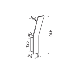 Стенен аплик LED NETTO ZEN  9W 3000K златен алуминиев 40x7x12 см - Image 2