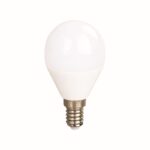 LED SMD E14 с регулиране на яркостта, G45, 7 W, 4000 K, 230 V променливо напрежение, 710 lm, RA80, 30 000 часа, 230°