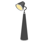 НАСТОЛНА ЛАМПА, ЧЕРНА, ABS, LED SMD, 6 W, 300 lm, 4000 K, IP20