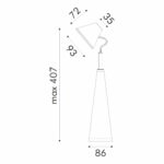 НАСТОЛНА ЛАМПА, БЯЛА, ABS, LED SMD, 6 W, 300 lm, 4000 K, IP20 - Image 3