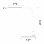 НАСТОЛНА ЛАМПА, ЧЕРНА, ABS, LED SMD, 7 W, CCT 3000 K–4000 K–6000 K, IP20 - Image 3