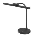 НАСТОЛНА ЛАМПА, ЧЕРНА, ABS+ СИЛИКОН, LED SMD, 8 W, 300 lm, CCT 3000 K–3800 K–5700 K, IP20