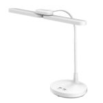 НАСТОЛНА ЛАМПА  БЯЛА ABS+ СИЛИКОН LED SMD 8 W 300 LM CCT 3000 K–3800 K–5700 K IP20