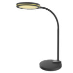 НАСТОЛНА ЛАМПА, ЧЕРНА, ABS+ СИЛИКОН, LED SMD, 8 W, 300 LM, CCT 3000 K–3800 K–5700 K, IP20
