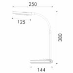 НАСТОЛНА ЛАМПА, ЧЕРНА, ABS+ СИЛИКОН, LED SMD, 8 W, 300 LM, CCT 3000 K–3800 K–5700 K, IP20 - Image 3