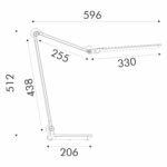 НАСТОЛНА ЛАМПА ОТ СРЕБЪРЕН АЛУМИНИЙ + ABS, LED SMD, 9 W, 600 LM, CCT 3000 K–4000 K–5700 K, IP20 - Image 3
