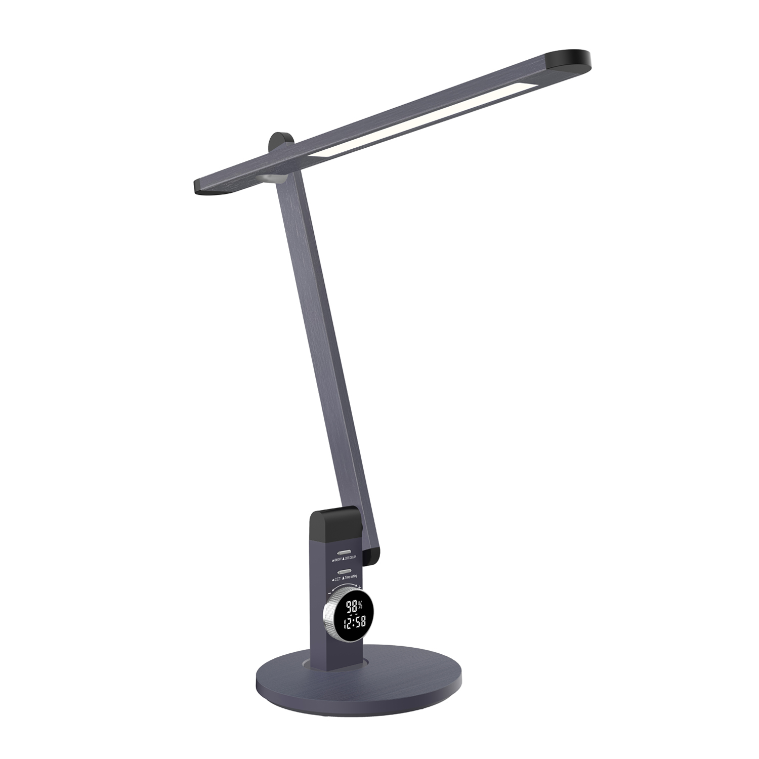 BL1157G НАСТОЛНА ЛАМПА, МЕТАЛИЧНО СИВ АЛУМИНИЙ + ABS, LED SMD, 12 W, 560 LM, CCT 3000 K–3800 K–5700 K, IP20
- Image 1
