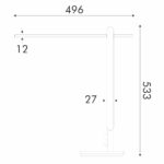 НАСТОЛНА ЛАМПА, МЕТАЛИЧНО СИВ АЛУМИНИЙ + ABS, LED SMD, 12 W, 560 LM, CCT 3000 K–3800 K–5700 K, IP20 - Image 3