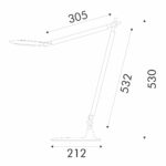 НАСТОЛНА ЛАМПА, ЧЕРНА, ABS, LED SMD, 9 W, 500 LM, CCT 2800 K–6500 K, IP20 - Image 2