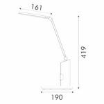НАСТОЛНА ЛАМПА, СИВА, ABS, LED SMD, 10 W, 600 LM, CCT 2700 K–4000 K–6500 K, IP20 - Image 3