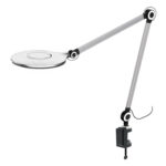 НАСТОЛНА ЛАМПА, СРЕБЪРНА, ABS, LED SMD, 9 W, 500 lm, CCT 3000 K–4000 K–6000 K, IP20