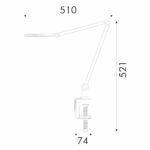 НАСТОЛНА ЛАМПА, СРЕБЪРНА, ABS, LED SMD, 9 W, 500 lm, CCT 3000 K–4000 K–6000 K, IP20 - Image 3