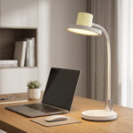 НАСТОЛНА ЛАМПА, БЯЛА, ABS+ СИЛИКОН, LED SMD, 10 W, 500 LM, CCT 3000 K–3800 K–5700 K, IP20 - Image 2
