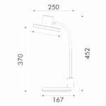 НАСТОЛНА ЛАМПА, БЯЛА, ABS+ СИЛИКОН, LED SMD, 10 W, 500 LM, CCT 3000 K–3800 K–5700 K, IP20 - Image 3