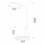 НАСТОЛНА ЛАМПА, ЧЕРНА, ABS+ СИЛИКОН, LED SMD, 10 W, 500 LM, CCT 3000 K–3800 K–5700 K, IP20 - Image 3