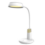 НАСТОЛНА ЛАМПА, БЯЛА, ABS+ СИЛИКОН, LED SMD, 10 W, 500 LM, CCT 3000 K–3800 K–5700 K, IP20