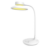 НАСТОЛНА ЛАМПА, БЯЛА, ABS+ СИЛИКОН, LED SMD, 10 W, 500 lm, CCT 3000 K–3800 K–5700 K, IP20