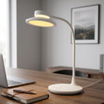 НАСТОЛНА ЛАМПА, БЯЛА, ABS+ СИЛИКОН, LED SMD, 10 W, 500 lm, CCT 3000 K–3800 K–5700 K, IP20 - Image 2