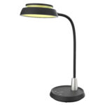 НАСТОЛНА ЛАМПА, ЧЕРНА, ABS + СИЛИКОН, LED SMD, 10 W, 500 lm, CCT 3000 K–3800 K–5700 K, IP20