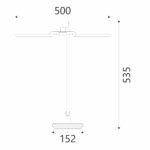 НАСТОЛНА ЛАМПА, СРЕБЪРНА, АЛУМИНИЙ + ABS, LED SMD, 12 W, 600 LM, CCT 3000 K–3800 K–5700 K, IP20 - Image 3