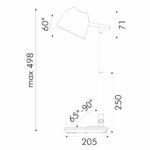 НАСТОЛНА ЛАМПА ОТ ЧЕРЕН АЛУМИНИЙ И ABS, LED SMD, 8 W, 580 LM, CCT 3000 K–4100 K–6300 K, IP20 - Image 3