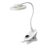 НАСТОЛНА ЛАМПА, БЯЛА, ABS+СИЛИКОН, LED SMD, 6 W, 360 LM, CCT 2800 K–3800 K–5700 K, IP20