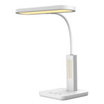 НАСТОЛНА ЛАМПА, БЯЛА, ABS, LED SMD, 10 W, 500 lm, CCT 3000 K–3800 K–5700 K, IP20