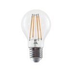 LED с нажежаема нишка E27, с регулиране на яркостта, A60, 8 W, 2700 K, 230 V променливо напрежение, 980 lm, RA80, 30 000 ч, 360°