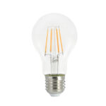 LED с нажежаема нишка A70 12 W 2700 K 360° 198–250 V променливо напрежение 1800 lm RA80 E27 2 години гаранция прозрачна 126 × 70 mm